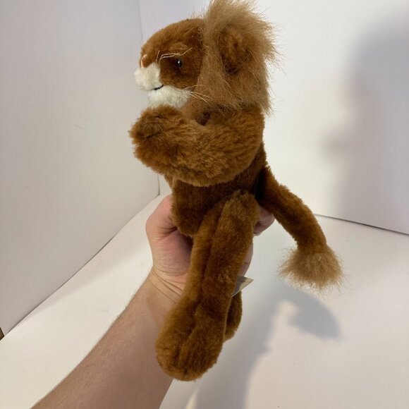 Vintage Oriental Trading Co Lion Beanie Plush Stuffed Animal Moving Legs Arms - Picture 3 of 10